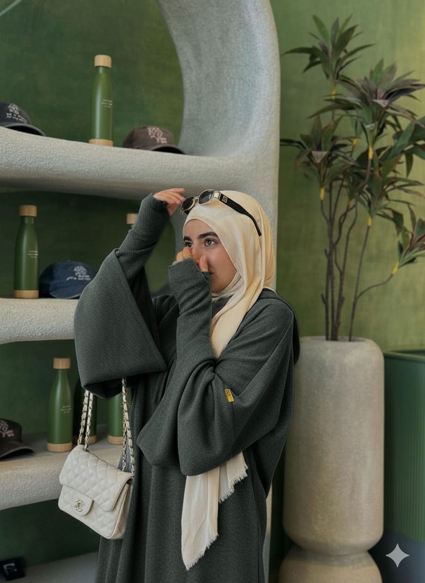 سوت محجبات قطعتين جيبة وبلوزة ريب – كولكشن 2025