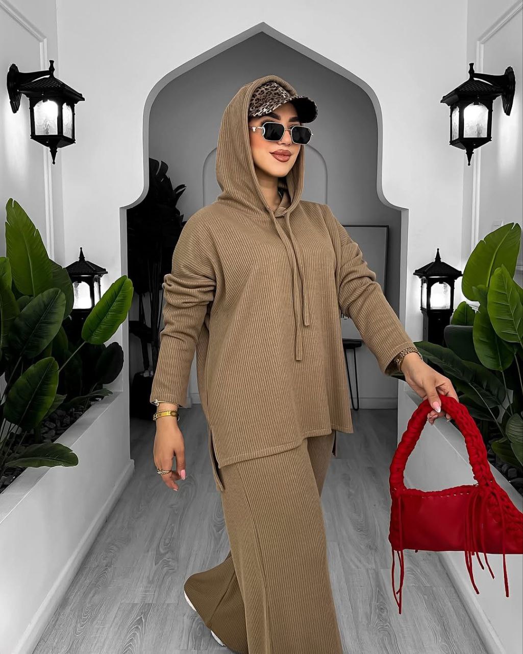 سوت "ريب تركي" قطعتين ببنطلون واسع.