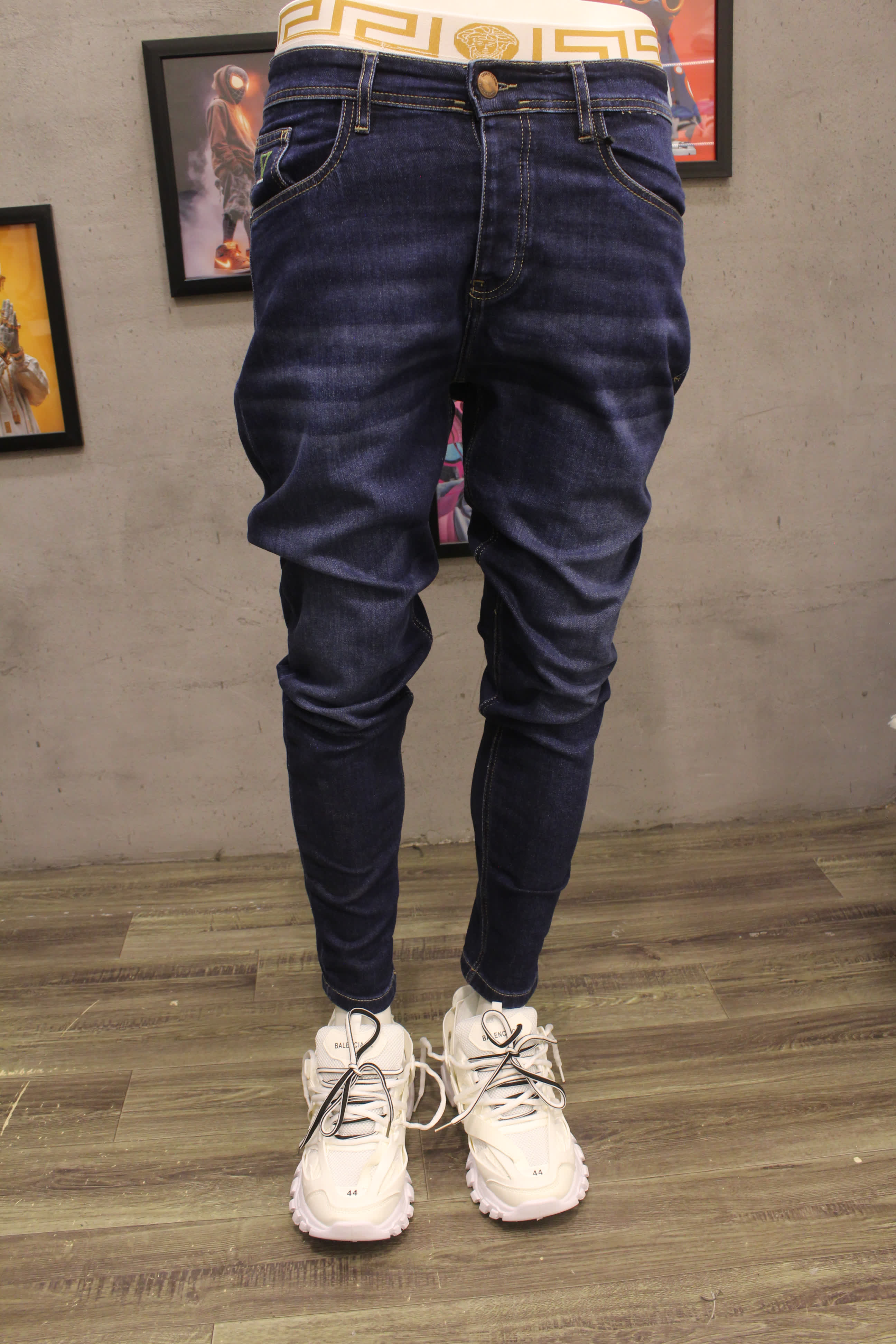 جينز كحلي كلاسيك