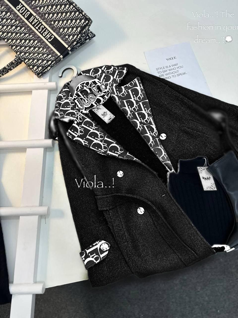 بالطو جوخ مطبوع