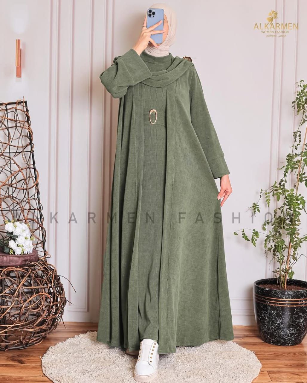 طقم توينز قطعتين ريب قطيفة